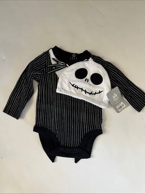 Disney Jack Skellington Baby Costume Bodysuit with Hat